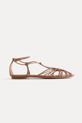 14702_ My Shoes - Flat Sandals with Tubular Laces - Alba