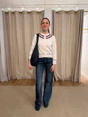 Olympe Cardigan - Ivory Annecy (By Phone Order Only)