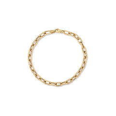 4mm Italian Chain Link Bracelet - 14k Yellow Gold (By Special Order)