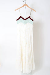 14874_My Dress - "Petites Fleurs" Embroidery Voile Dress - Ivory