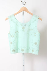 14846_My Top - Poplin Top with “Lace and Glass” Embroidery - Plume