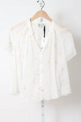 14876_MY Shirt - Bohemian Shirt with “Petites Fleurs” Embroidery - Ivory