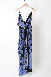 Nouvel Arome Maxi Dress - Black / Middle Blue