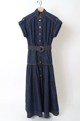 Denim Midi Dress - Harbour Blue