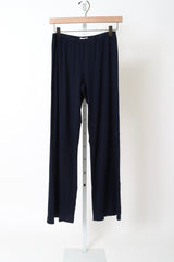 The Baby Rib Scallop Pant - Navy