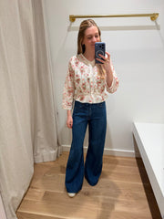 Hillock Top - IVORY LANTANA FLORAL (By Phone Order Only)