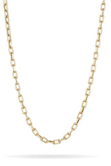 16" 4mm Italian Chain Link Necklace - 14K Yellow Gold (By Special Order)