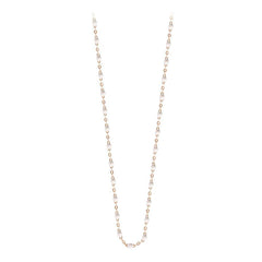 16.5" Classic Gigi Necklace - White + Rose Gold