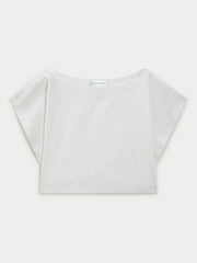 The Kori Top in Cotton Poplin - White