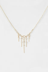 Dream Maker Triangle & Dangling Diamonds Necklace