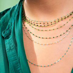 16.5" Classic Gigi Necklace - Scarab + Yellow Gold