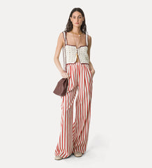 14934_My Top - "Cable' Luxe" Hand Crochet Top - Crystal
