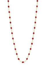 16.5" Classic Gigi Necklace - Cherry + Yellow Gold