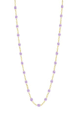 16.5" Classic Gigi Necklace - Lilac + 14K Yellow Gold