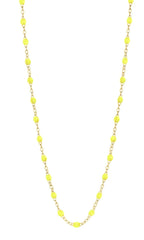 16.5" Classic Gigi Necklace - Lime + Yellow Gold