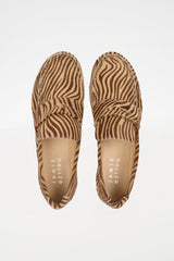 Penny Loafer - Tan Ponyhair Zebra