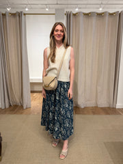 The Viola Skirt - Indigo Bandana