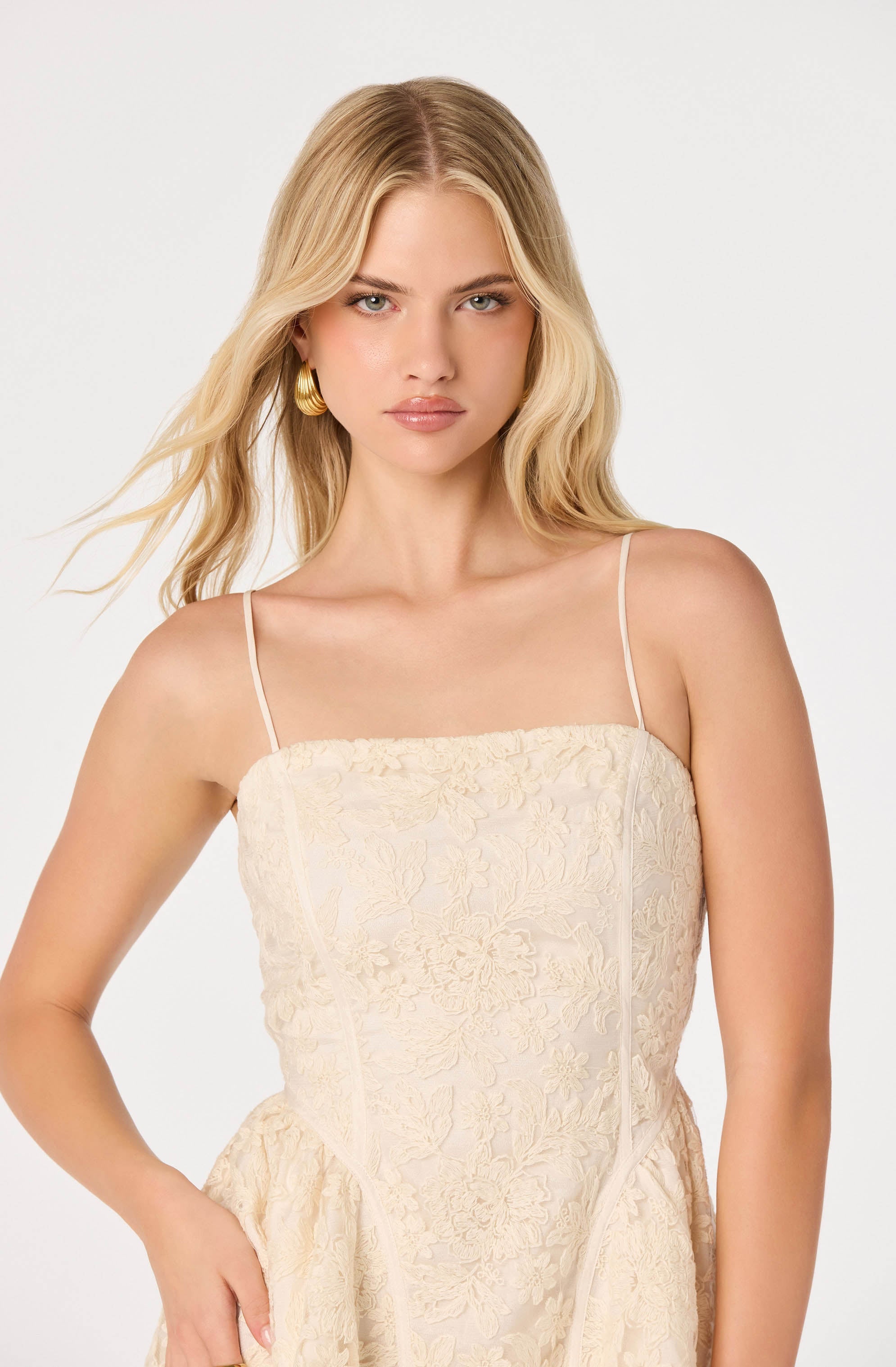 Natalya Floral Embroidered Mini Dress