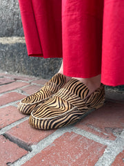 Penny Loafer - Tan Ponyhair Zebra