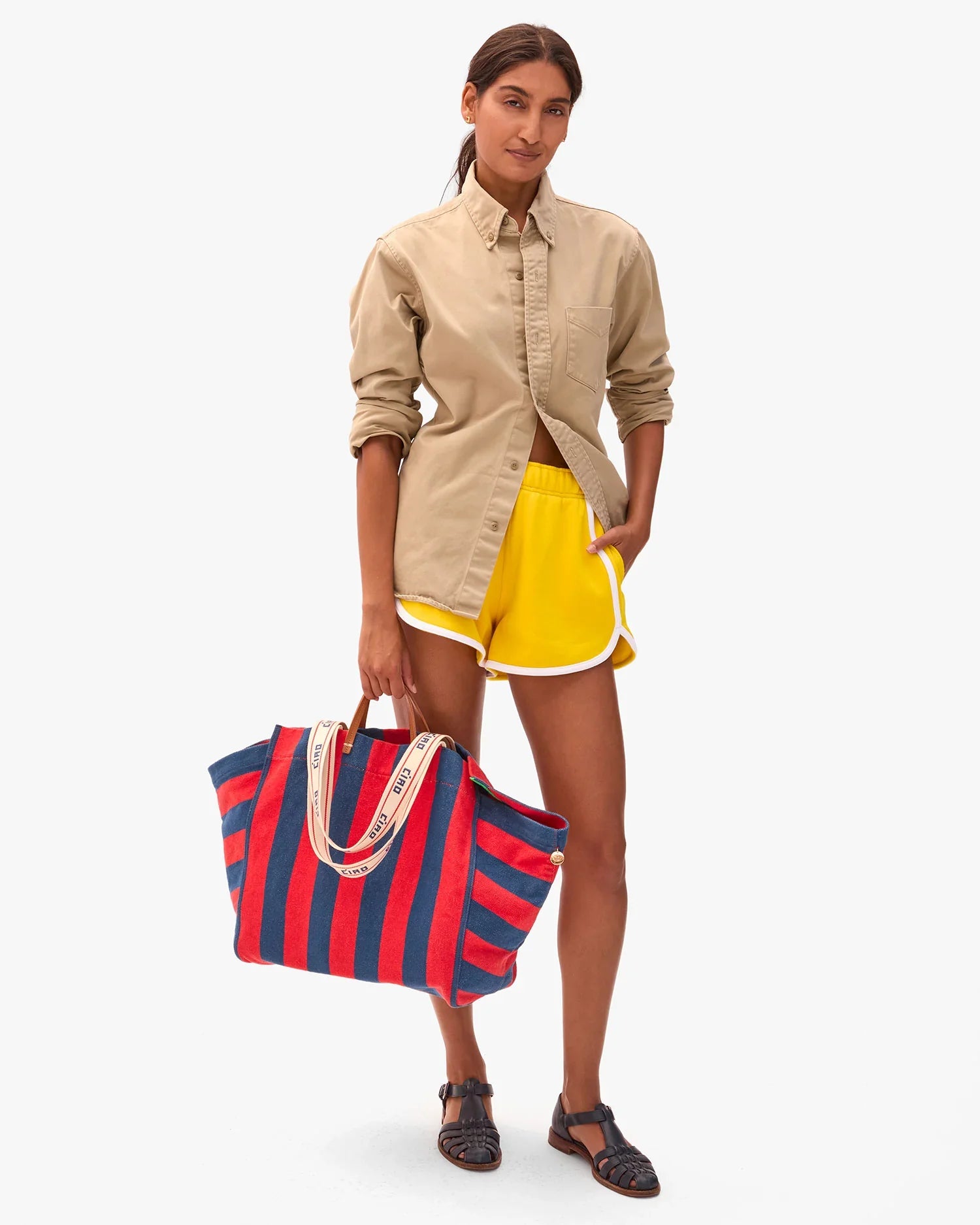 La Côte Tote - Poppy/French Blue