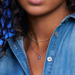 16.5" Classic Gigi Necklace - Iceberg + Yellow Gold