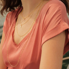 17.7" Classic Gigi Necklace - Lemon + Yellow Gold