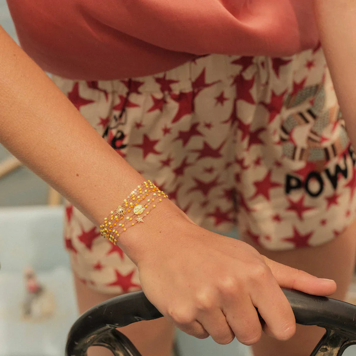 6.7" Classic Gigi Bracelet - Lemon + Yellow Gold