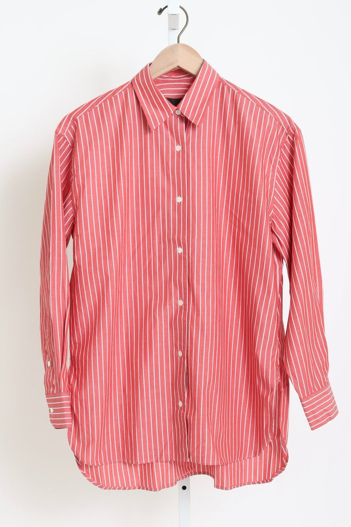 Yorke Striped Cotton Shirt - Red and White