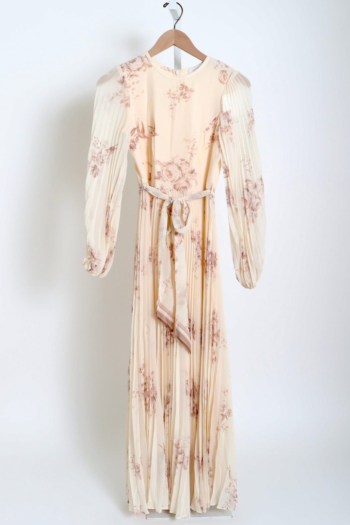 Sunray Long Sleeve Dress - Cream Floral