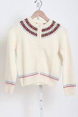 Olympe Cardigan - Ivory Annecy (By Phone Order Only)