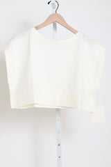 The Kori Top in Cotton Poplin - White