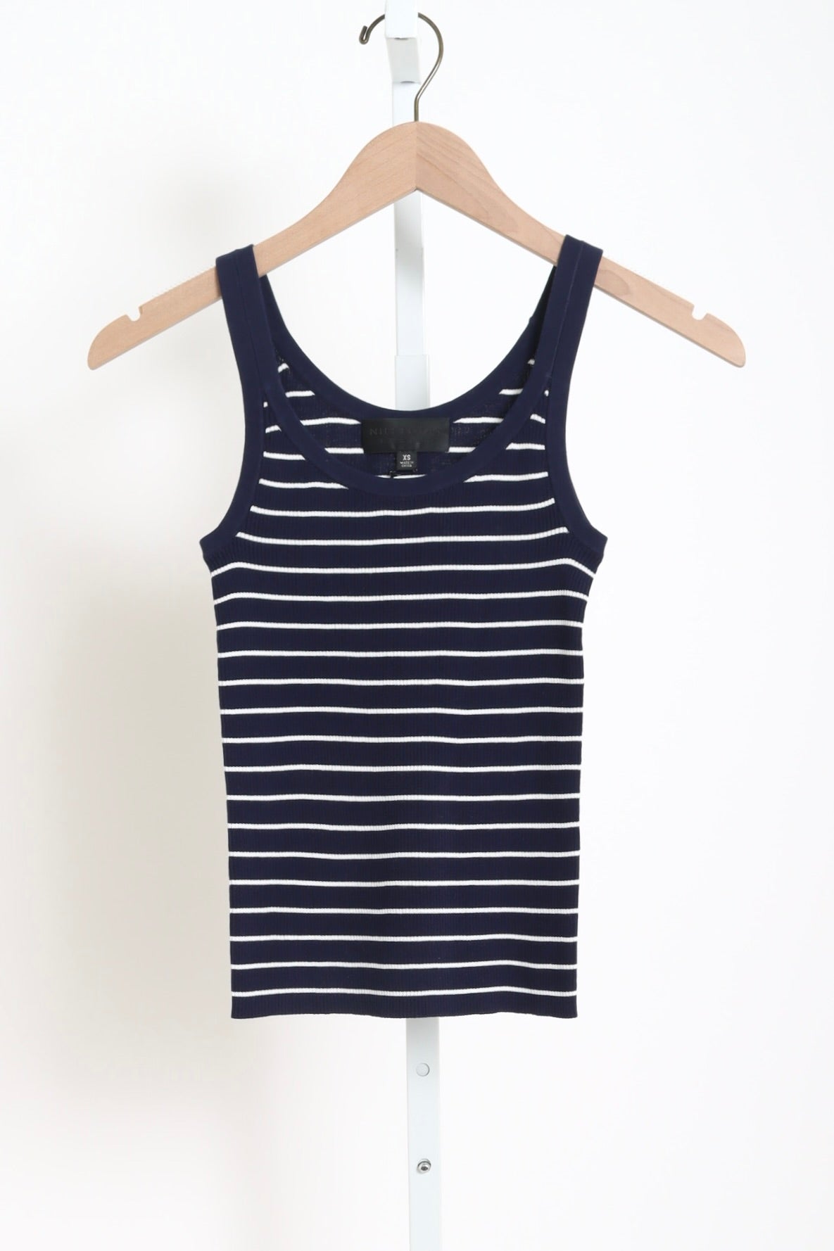 Wrenley Stripe Sweater Tank - Atlantic Blue / Ivory Stripe