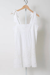 Baby Doll Dress - White/White