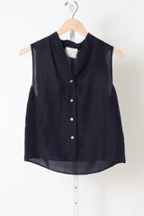 14861_My Top - Habotai Silk V-neck Top - Midnight