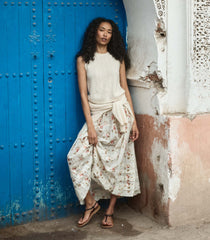 Louden Cashmere Cable Top - Dogwood (By Phone Order Only)