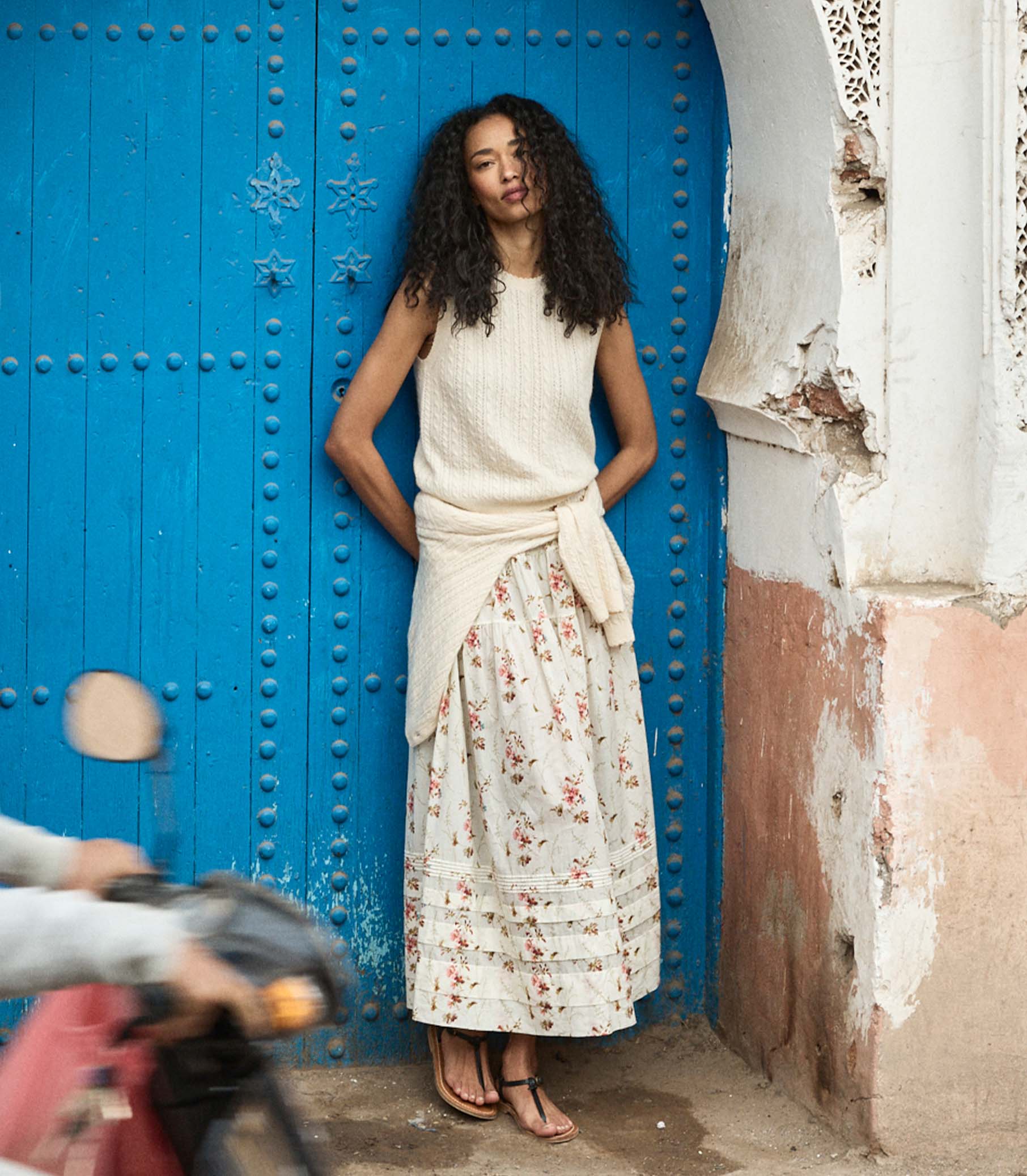 Louden Cashmere Cable Top - Dogwood (By Phone Order Only)