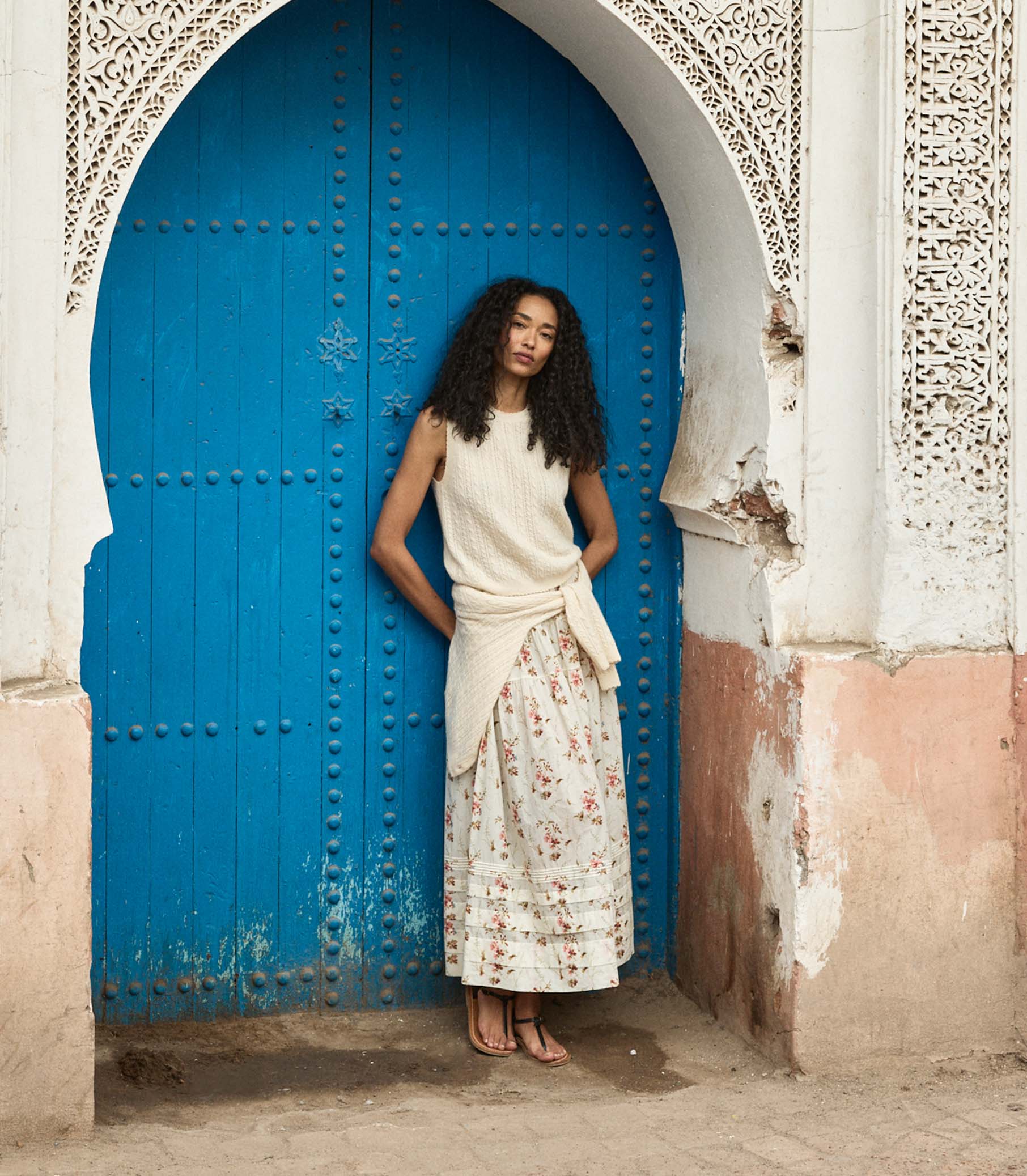 Louden Cashmere Cable Top - Dogwood (By Phone Order Only)