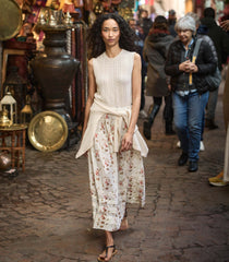 Louden Cashmere Cable Top - Dogwood (By Phone Order Only)