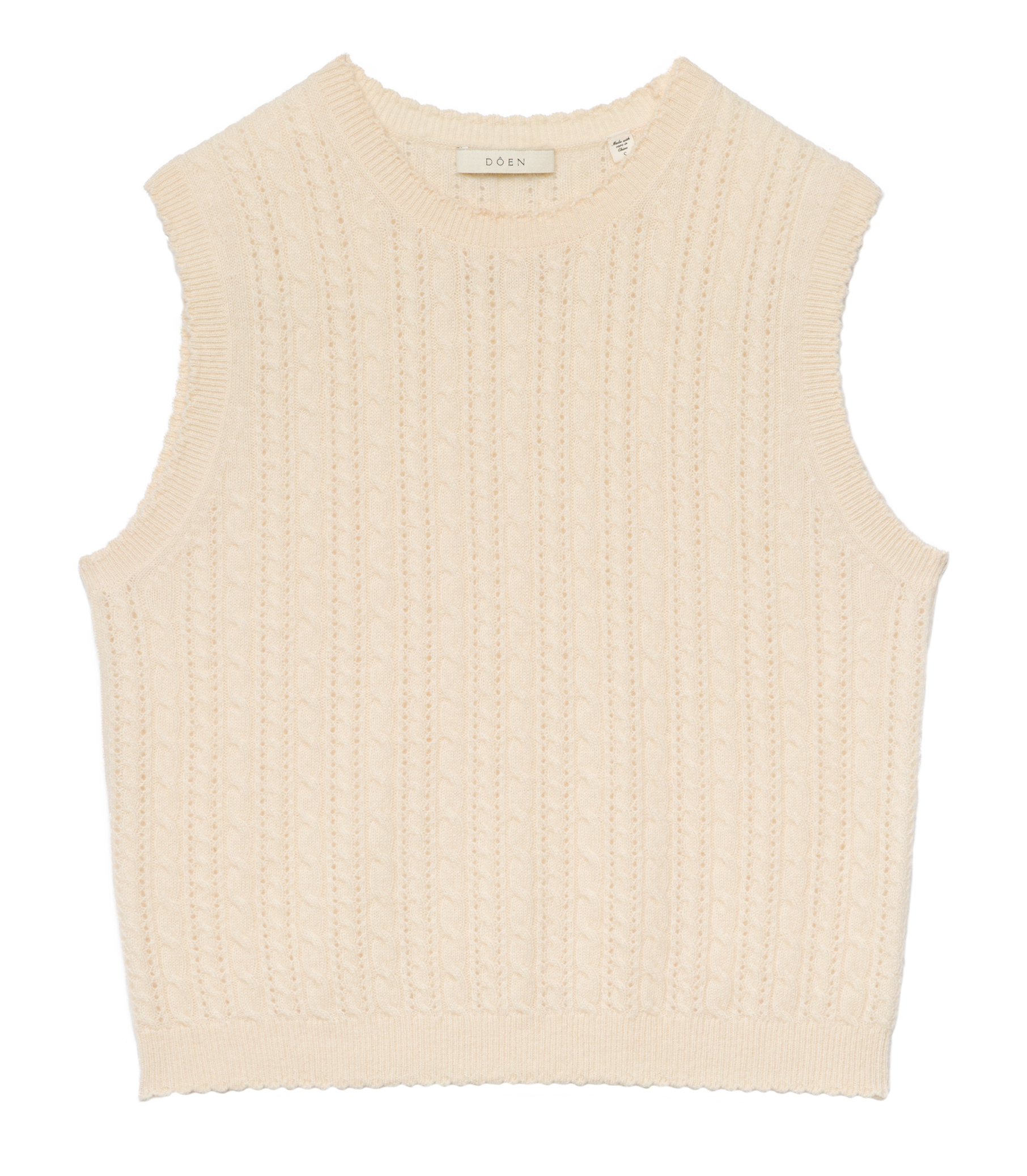 Louden Cashmere Cable Top - Dogwood (By Phone Order Only)