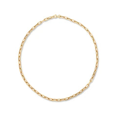 16" 4mm Italian Chain Link Necklace - 14K Yellow Gold (By Special Order)