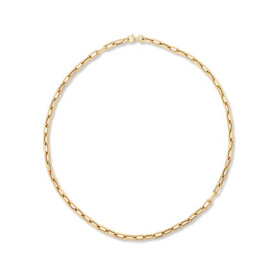 18" 4mm Italian Chain Link Necklace - 14K Yellow Gold (By Special Order)