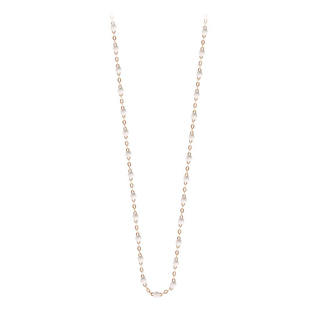 16.5" Classic Gigi Necklace - White + Rose Gold