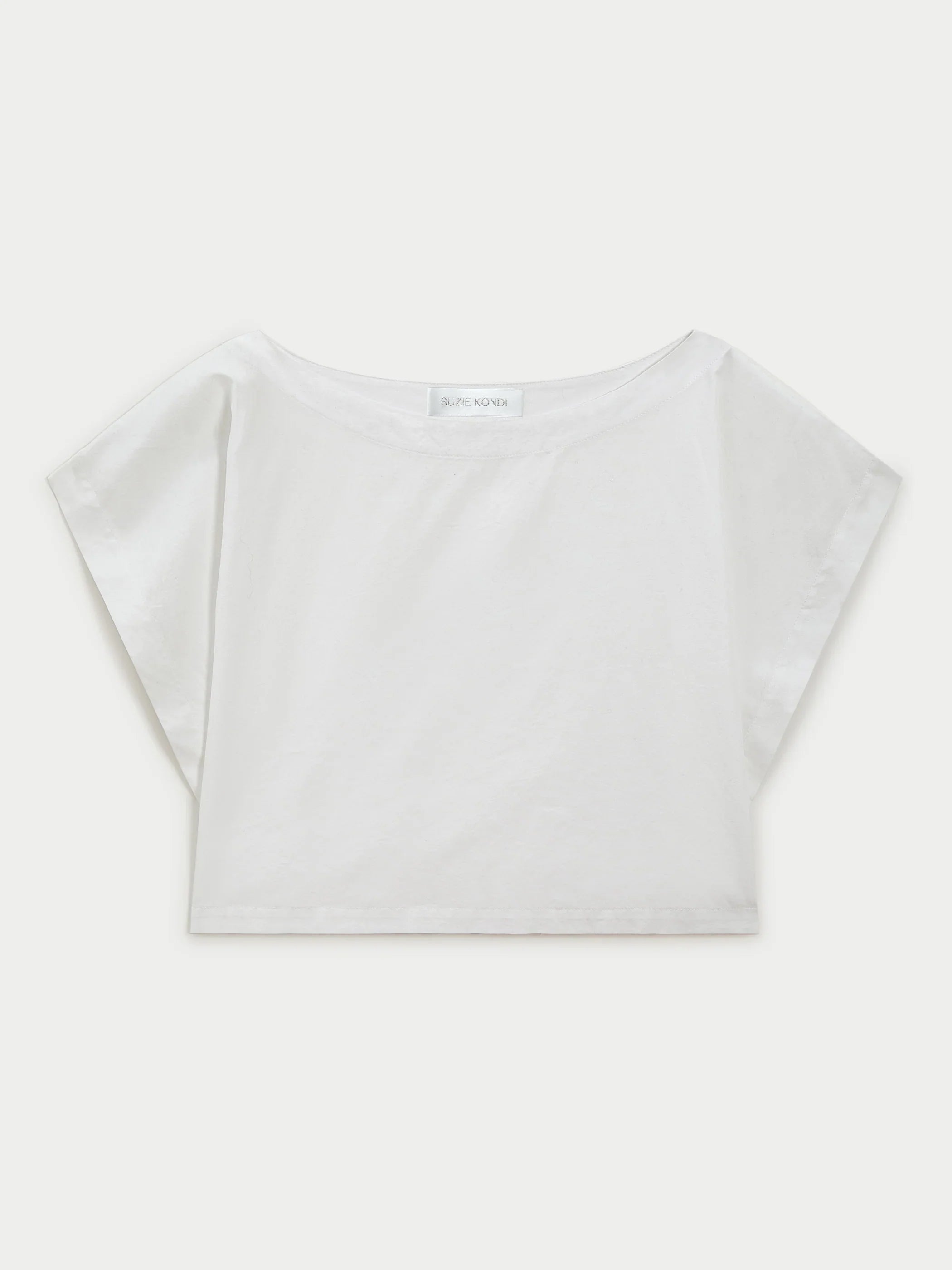 The Kori Top in Cotton Poplin - White