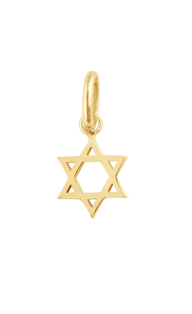 Star of David Pendant - Yellow Gold (By Special Order)