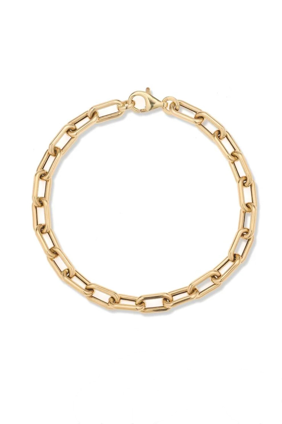5.3mm Italian Chain Link Bracelet - 14k Yellow Gold (By Special Order)