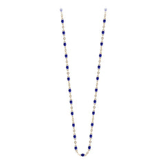 17.7" Classic Gigi Necklace - Lapis + Yellow Gold