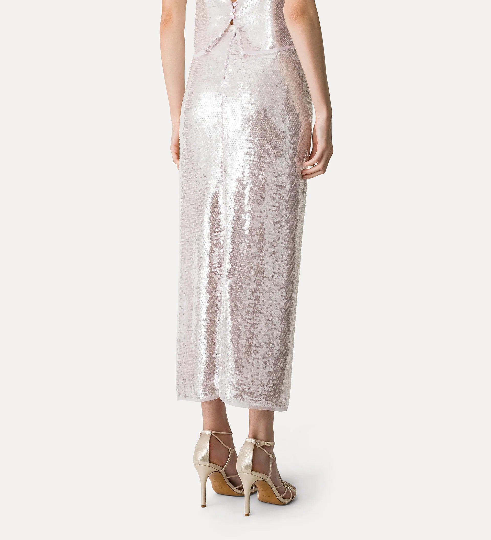 14894_My Skirt - "liquid sequins" pencil skirt - CRYSTAL