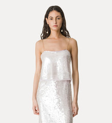 14894_My Skirt - "liquid sequins" pencil skirt - CRYSTAL