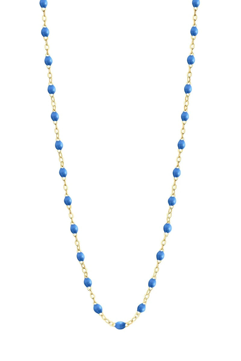 16.5" Classic Gigi Necklace - Blue + Yellow Gold