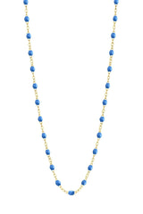 16.5" Classic Gigi Necklace - Blue + Yellow Gold